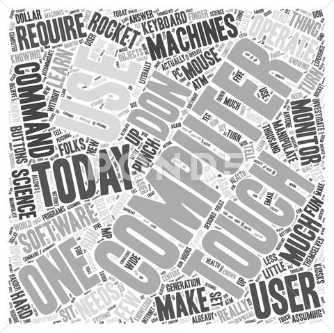 Using Computers Word Cloud Concept