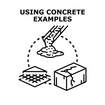 Using concrete examples developing strong foundational concepts Stock Illustration