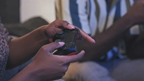 Using Console Controller Stock Footage 209450408