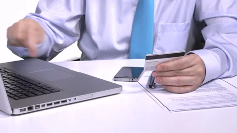 Using credit card  Stock Footage 210193386
