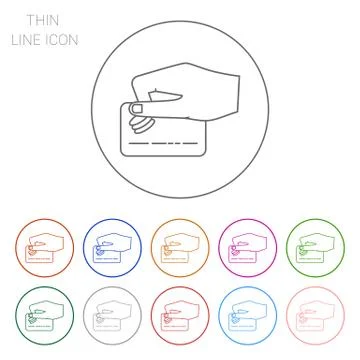 Using credit card Stock Illustration