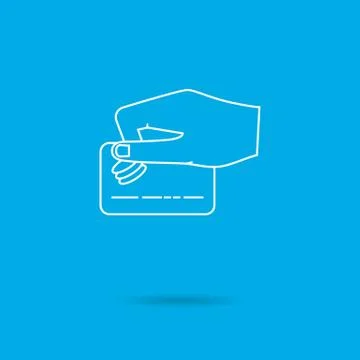 Using credit card Stock Illustration