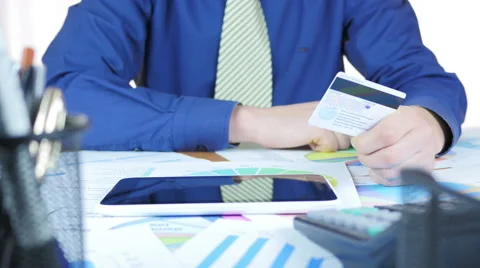 Using Credit Card Payment Stock Footage 64052214