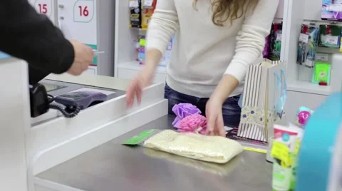 Using Credit Card Terminal with PIN in Store Stock Footage 60577977