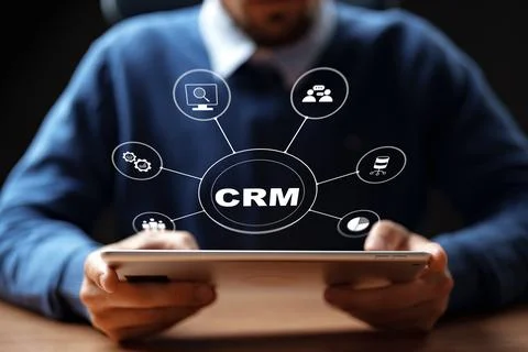 Using CRM tools for effective customer management and engagement in business Stock Photos