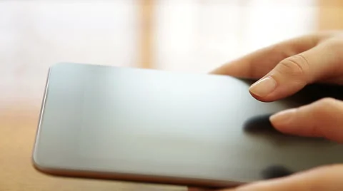 Using digital tablet at home HD Stock Footage 40286150