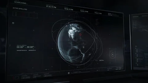 Using distributed localization to search through highly SSL enabled satellites. Vídeo Stock 154335839