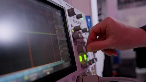 Using a electrical machine Stock Footage 300716473