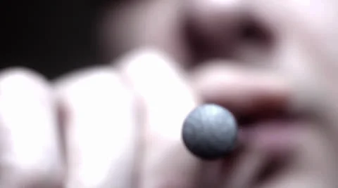 Using Electronic Cigarette Close up Stock Footage 25027316