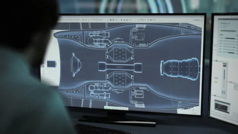 Using the engineering system for the development of automotive industry parts Video stock 229918385