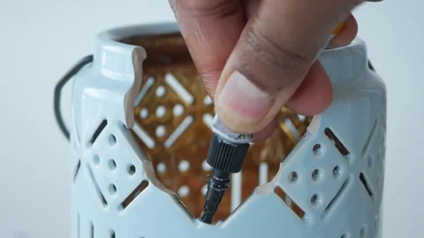 Using essential oil in a diffuser for aromatherapy to relax and improve Stock Footage 277431771