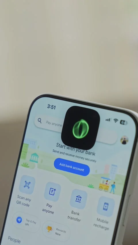 Using Face ID on an iPhone for unlocking a banking app on a smartphone Stock Footage 334016861