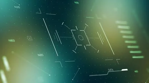 Using facial recognition technology for surveillance data analysis Illustrazione stock