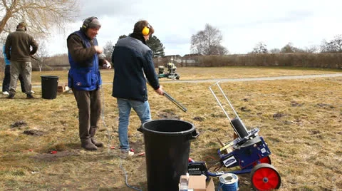 Using firearms Stock-Footage 22508432