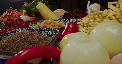 Using Fresh Ingredients for Amazing Culinary Delights and Exquisite Dishes and Stock Footage 297694266