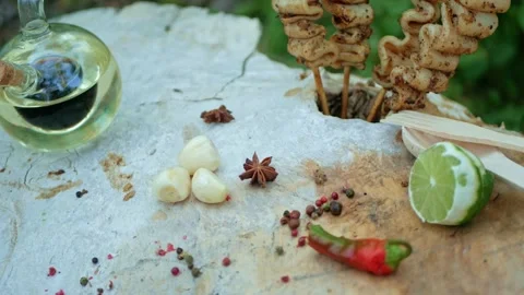 Using garlic in different dishes Stock Footage 146790619