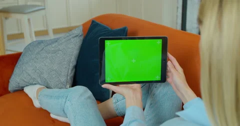 Using Gestures with Touchscreen Device, Browsing Internet, Watching Content Stock Footage 132909303