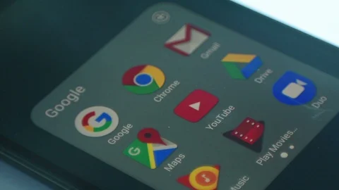 Using Google Map On Android Smartphone Stock Footage 104046402