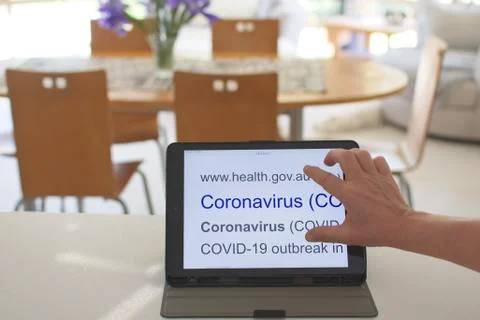 Using Google. Foto stock