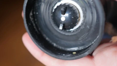 Using a grinder with spices Stock Footage 91008623