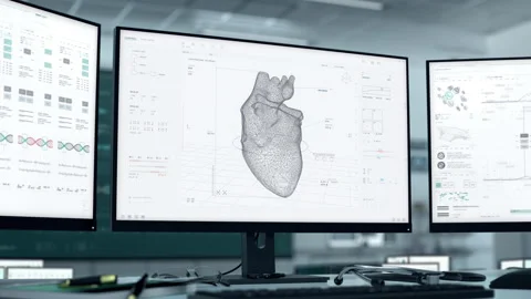 Using Hi tech Printer To Produce Organ For Transplantation At Hospital Stock Footage 190854315