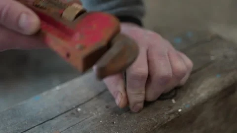 Using the Incorrect Tool For a Job and Then Switching to the Good One Video stock 258513182