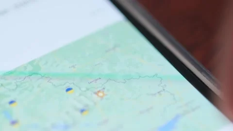 Using the Instagram macro video shooting program. Social networks. Stock Footage 229956247