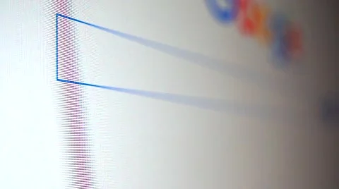 Using internet search engine to find information on word program. Macro video Video stock 64095187