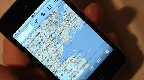 Using iPod for internet browsing. Stock Footage 10746683