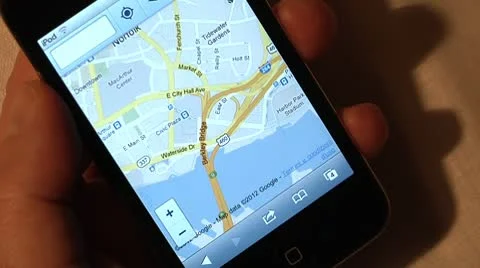 Using iPod for internet browsing. Stock Footage 10746717