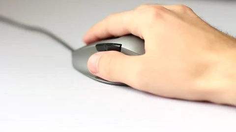 Using isolated optical computer mouse. Stock Footage 837725