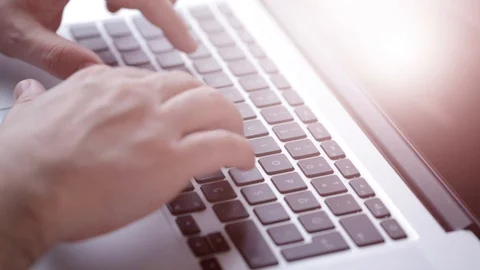 Using keyboard Video stock 97234763