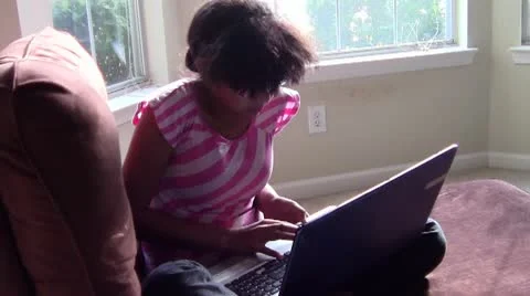 Using Laptop Video stock 10728394