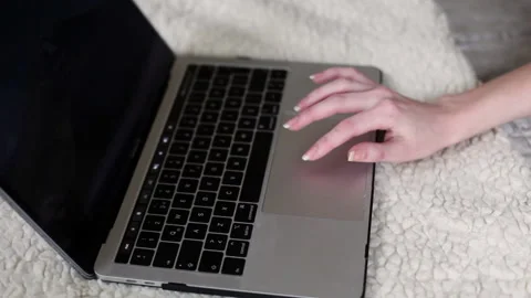 Using laptop Stock-Footage 146859943