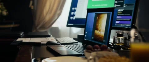 Using Laptop Stock Footage 155551015