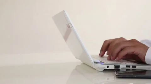 Using laptop working office Stock Footage 67399450