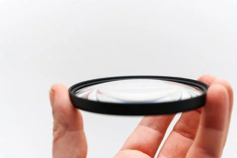 Using a lens filter for camera to enhance picture quality Stock Photos