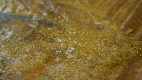 Using lots of water to separate valuable gold metals from the dirty rocks 스톡 동영상 271595537