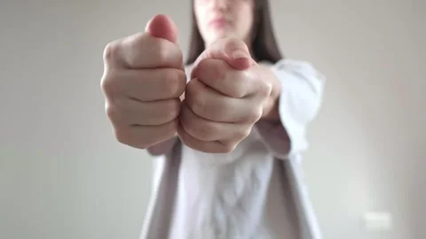 Using a menstrual cup during menstruation, with women's health products includin Stock Footage 285623021