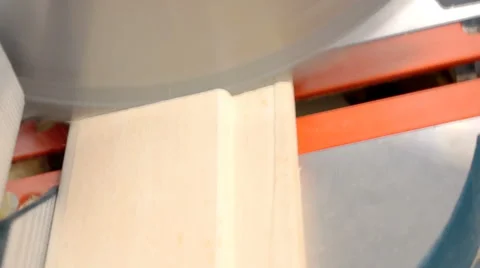 Using miter saw Stock Footage 61149487