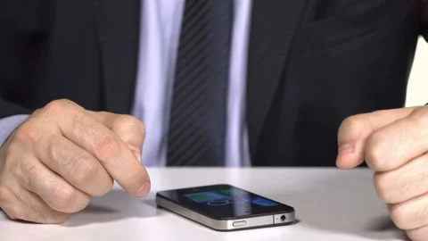 Using mobile phone  Stockbeeldmateriaal 210193031