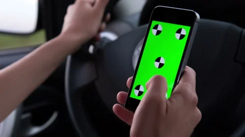 Using mobile phones while driving Stock Footage 52485099