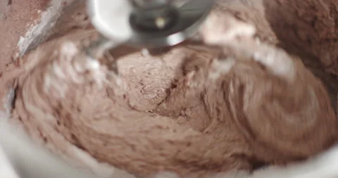 Using Modern Electric Food Processor To Mixing The Dough For Baking A Cake Or Stock Footage 150056954