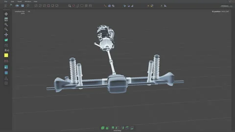 Using modern engineering automotive industry software to make engine blueprints 動画素材 280198112