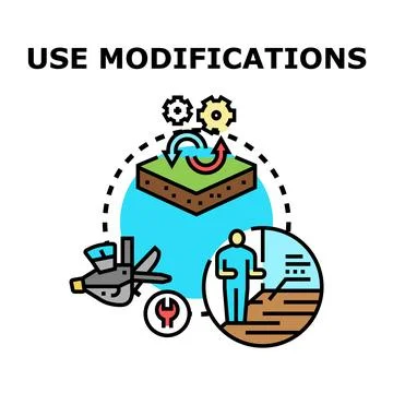 Using modifications and transformations for conceptual improvements Stock Illustration