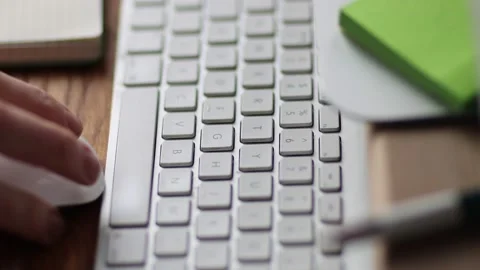 Using mouse and keyboard Stock Footage 232483646