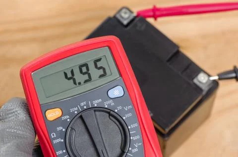 Using the multimeter Stock Photos