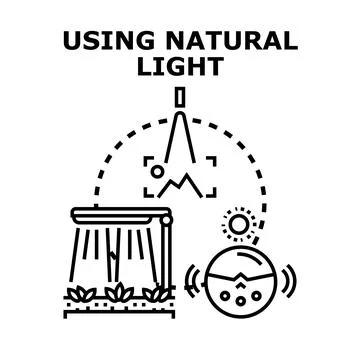 Using natural light for grow and sensing technology Stock Illustration