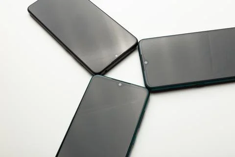 Using nfc to transfer from one cell phone to another Stock Photos