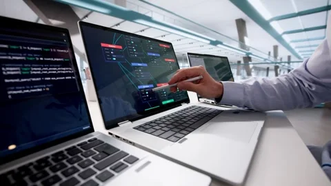 Using Node Editor For Visual Scripting Stock Footage 326838234